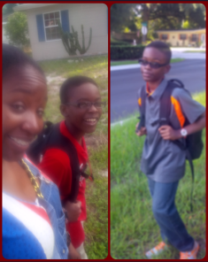 Walking to the Bus Stop